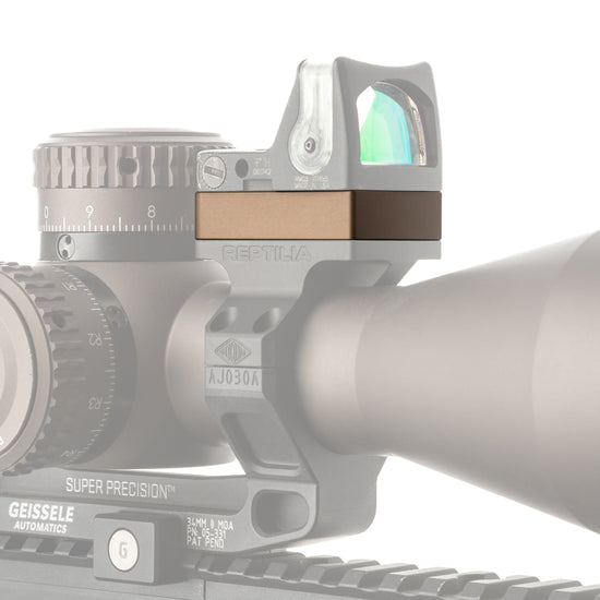 REPTILIA ROF™-RISERS FOR TRIJICON® RMR SRO - Flat Dark Earth Anodized, 10mm